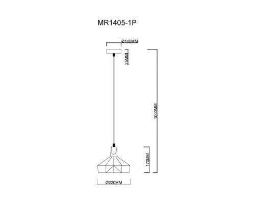 Подвесной светильник MyFar Brigitte MR1405-1P