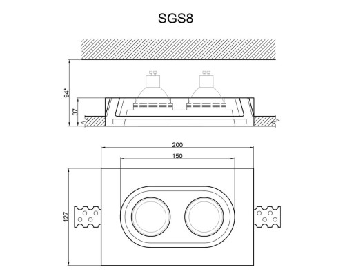 Встраиваемый светильник Artpole SGS8