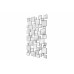 Зеркало Art Home Decor Tetris YJ358 CR 140х85 см Серебристый