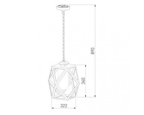 Уличный подвесной светильник Elektrostandard Ambra 35133/H черный a056233