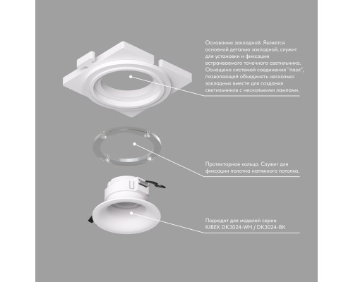 Закладная панель Denkirs DK3024-SCB