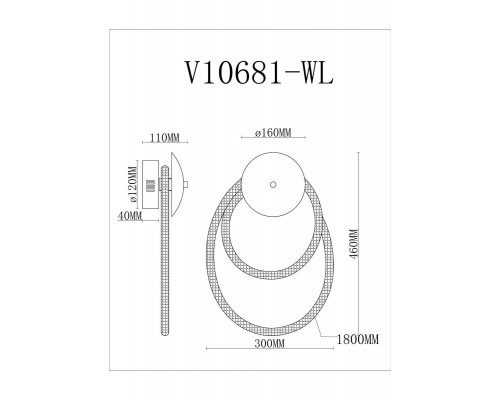 Бра Moderli True V10681-WL