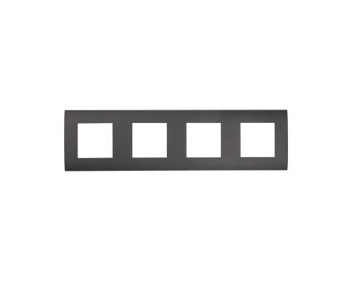 Рамка LK Studio 4-постовая (черный бархат) LK45 854408-1 Рамка LK Studio 4-постовая (черный бархат) LK45 854408-1