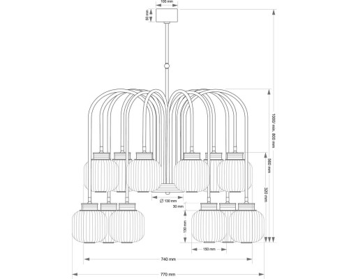 Подвесной светильник KUTEK ALBA ALB-ZW-12(Z) Подвесной светильник KUTEK ALBA ALB-ZW-12(Z)