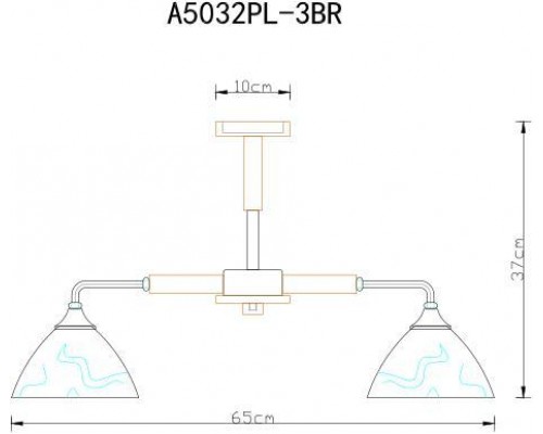 Потолочная люстра Arte Lamp Matthew A5032PL-3BR Потолочная люстра Arte Lamp Matthew A5032PL-3BR