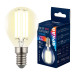 Лампа светодиодная Uniel E14 4W 3000K прозрачная LED-G45-4W/3000K/E14/CL GLY01TR UL-00011938