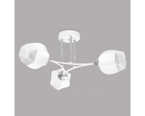 Потолочная люстра IMEX MD.4881-3-S WH+CH Потолочная люстра IMEX MD.4881-3-S WH+CH