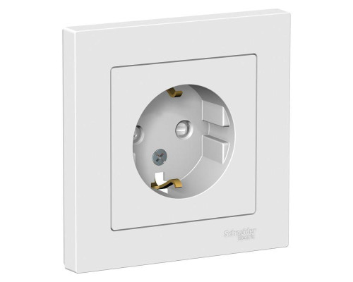 Розетка 2К+З Systeme Electric AtlasDesign 16A 250V со шторками белая ATN000144 Розетка 2К+З Systeme Electric AtlasDesign 16A 250V со шторками белая ATN000144