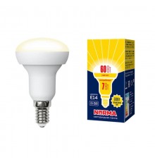 Лампа светодиодная E14 7W 3000K матовая LED-R50-7W/WW/E14/FR/NR UL-00003845