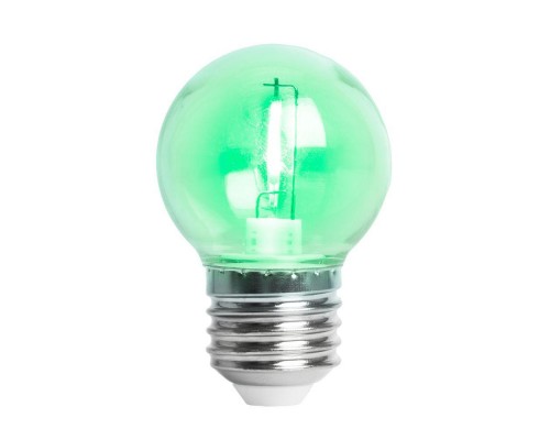 Лампа светодиодная Feron E27 2W зеленый прозрачная LB-383 48935
