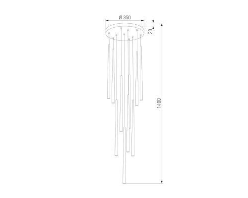 Подвесная люстра TK Lighting 10110 Piano