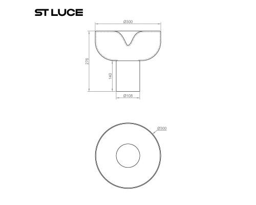 Настольная лампа ST Luce Ripple SL6014.414.01