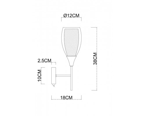 Бра Arte Lamp Barry A7951AP-1GO