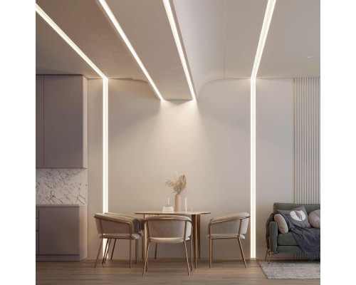 Встраиваемый профиль Arlight Fantom-W45-Bevel-2000 White 039949 Встраиваемый профиль Arlight Fantom-W45-Bevel-2000 White 039949