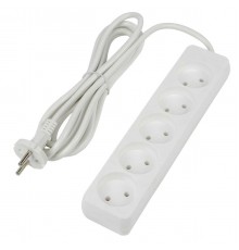 Удлинитель Uniel Ultra 5гн х 3м б/з S-CU5-3 White UL-00009990