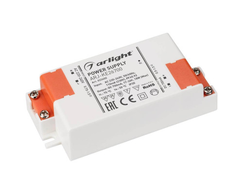 Драйвер Arlight ARJ-KE26700 17-26V 18W IP20 0,7A 023450 Драйвер Arlight ARJ-KE26700 17-26V 18W IP20 0,7A 023450