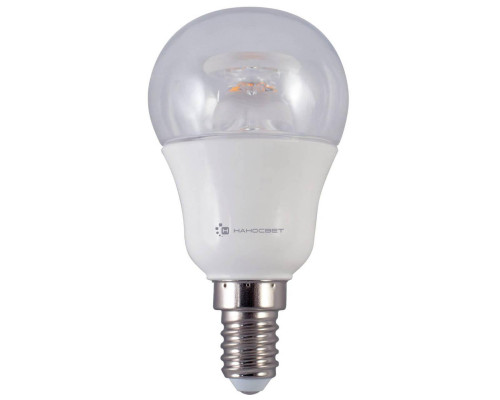 Лампа светодиодная Наносвет E14 7,5W 2700K прозрачная LC-P45CL-7.5/E14/827 L208 Лампа светодиодная Наносвет E14 7,5W 2700K прозрачная LC-P45CL-7.5/E14/827 L208