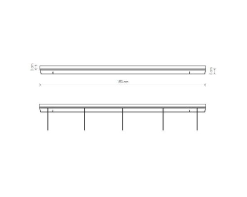 Основание для светильника Nowodvorski Cameleon Canopy B 1500 8610 Основание для светильника Nowodvorski Cameleon Canopy B 1500 8610