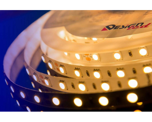 Светодиодная влагозащищенная лента DesignLed 14,4W/m 60LED/m 5050SMD теплый белый 5M 000521 Светодиодная влагозащищенная лента DesignLed 14,4W/m 60LED/m 5050SMD теплый белый 5M 000521