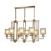 Подвесная люстра Lumina Deco Manhattan LDP 8012-8 PR F.GD