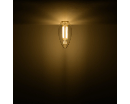 Лампа светодиодная филаментная Gauss E14 11W 2700К прозрачная 103801111