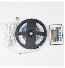 Светодиодная лента Uniel 4W/m RGB 3M ULS-U12 3M/RGB/1.5M/USB/RC IP20 RUA02C24 UL-00007534