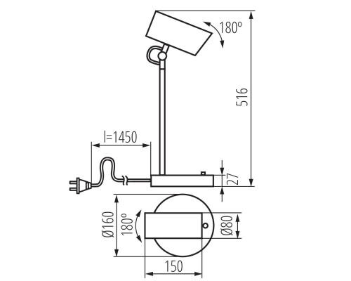 Настольная лампа Kanlux AGZAR E14 W 36251 Настольная лампа Kanlux AGZAR E14 W 36251