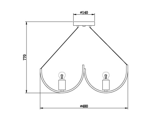 Подвесная люстра Vele Luce Rossi VL1862L05 Подвесная люстра Vele Luce Rossi VL1862L05