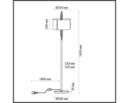 Торшер Odeon Light Exclusive Margaret 5415/3F