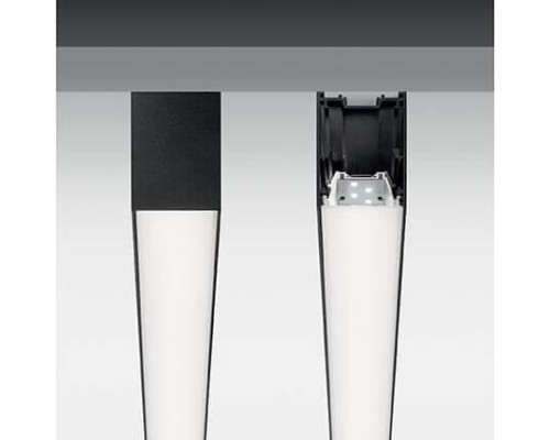 Подвесной светодиодный светильник Ideal Lux Fluo Wide 1800 4000K Bk 192628 Подвесной светодиодный светильник Ideal Lux Fluo Wide 1800 4000K Bk 192628