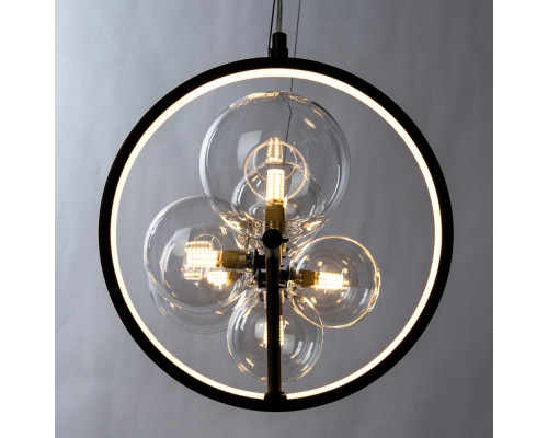 Подвесная светодиодная люстра Arte Lamp Saturn A7790SP-50BK Подвесная светодиодная люстра Arte Lamp Saturn A7790SP-50BK