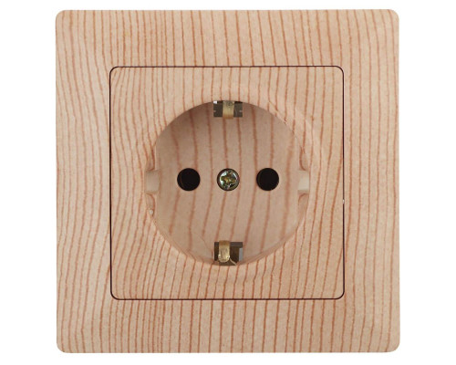 Розетка двойная ЭРА Intro Solo Schuko 2X2P+E 16A 250V со шторками дерево 4-206-11 Б0043346 Розетка двойная ЭРА Intro Solo Schuko 2X2P+E 16A 250V со шторками дерево 4-206-11 Б0043346