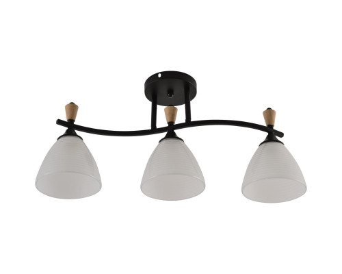 Люстра Reluce 01589-3.3-03B BK+WOOD Люстра Reluce 01589-3.3-03B BK+WOOD