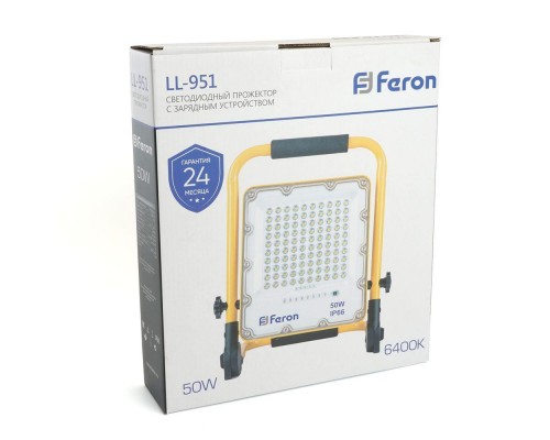 Светодиодный прожектор Feron LL-951 50W 6400K 48676