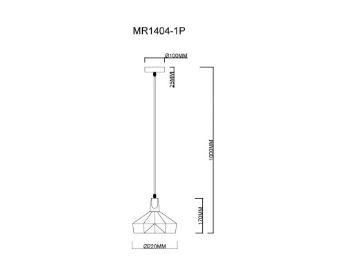 Подвесной светильник MyFar Brigitte MR1404-1P