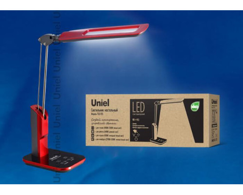 Настольная лампа Uniel TLD-515 Red/LED/900Lm/2700-6400K/Dimmer 09104