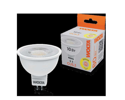 Светодиодная лампа WOLTA WSTD-MR16-220V10W3KGU5.3-L Светодиодная лампа WOLTA WSTD-MR16-220V10W3KGU5.3-L