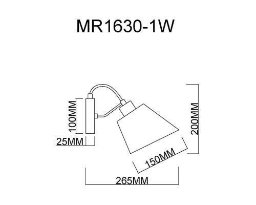 Бра MyFar Amber MR1630-1W