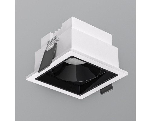 Встраиваемый светодиодный светильник Elektrostandard Quadro 25085/LED 10W 4000K белый/черный жемчуг a063678 Встраиваемый светодиодный светильник Elektrostandard Quadro 25085/LED 10W 4000K белый/черный жемчуг a063678