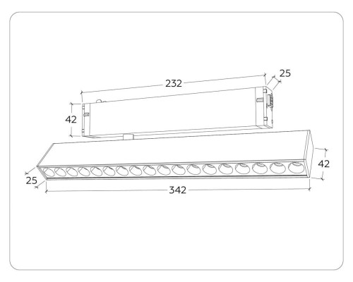 Трековый светодиодный светильник Ambrella Light Track System Magnetic 220V GL1351 Трековый светодиодный светильник Ambrella Light Track System Magnetic 220V GL1351
