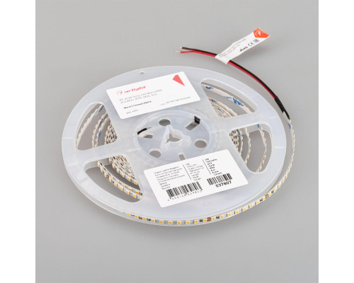 Светодиодная лента Arlight 9,6W/m 160LED/m 2835SMD теплый белый 5M RT-A160-5mm 24V Warm3500 037807 Светодиодная лента Arlight 9,6W/m 160LED/m 2835SMD теплый белый 5M RT-A160-5mm 24V Warm3500 037807
