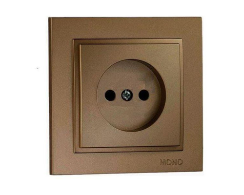 Розетка 2К Mono Electric Despina 16A 250V винтовое подключение бронза 102-232322-116 Розетка 2К Mono Electric Despina 16A 250V винтовое подключение бронза 102-232322-116
