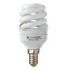 Лампа энергосберегающая Наносвет E14 11W 2700K матовая ES-SPU11/E14/827 E083