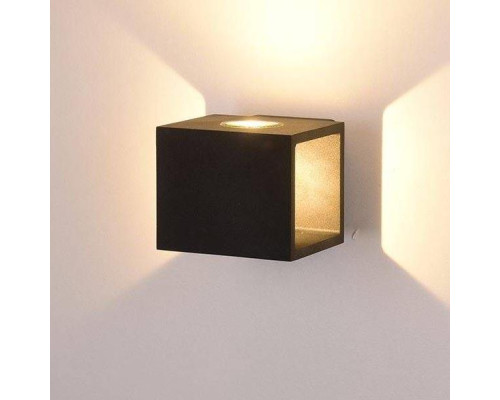 Уличный настенный светодиодный светильник DesignLed JY Kub LWA0100A-BL-WW 002795 Уличный настенный светодиодный светильник DesignLed JY Kub LWA0100A-BL-WW 002795