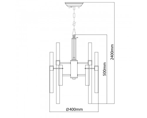 Подвесная люстра MW-Light Альгеро 285010703