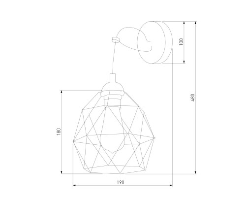 Настенный светильник TK Lighting 1735 Galaxy Настенный светильник TK Lighting 1735 Galaxy