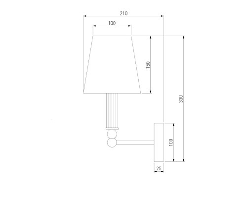 Бра Eurosvet Conso 60145/1 латунь Бра Eurosvet Conso 60145/1 латунь