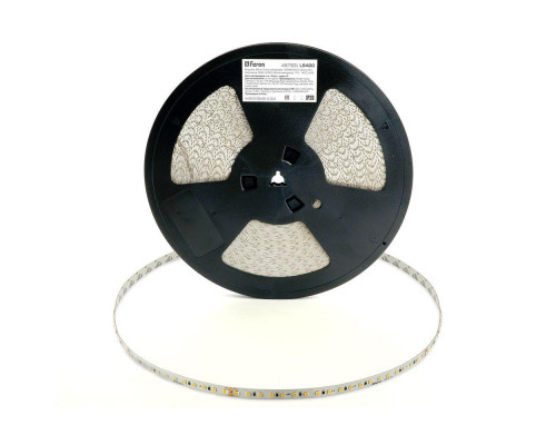 Светодиодная лента Feron 8W/m 120LED/m 2835SMD холодный белый 40M LS420 48793 Светодиодная лента Feron 8W/m 120LED/m 2835SMD холодный белый 40M LS420 48793