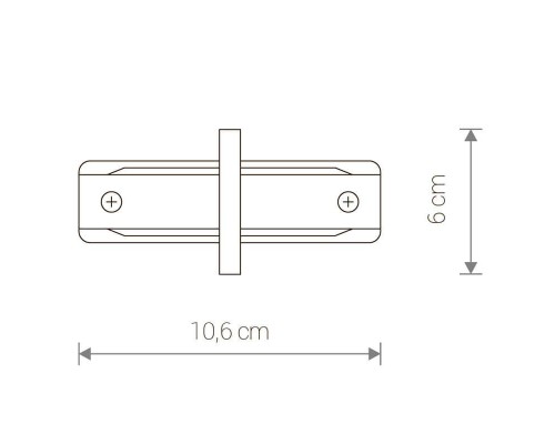 Коннектор прямой Nowodvorski Profile Recessed 8968