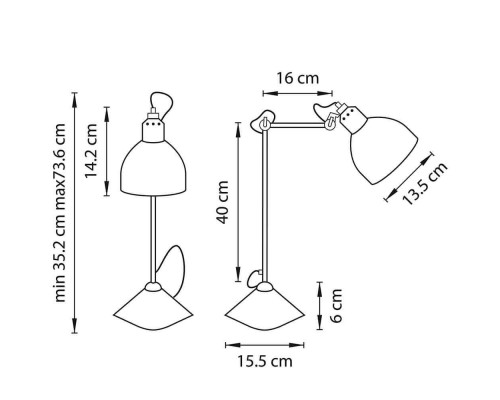 Настольная лампа Lightstar Loft 865917